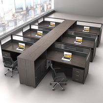 Office Screen Partition desk staff Public chair Composition 3 4 6 Artificial position Employee financial desk holder