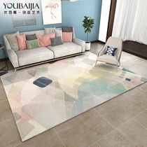 Carpet living room ins extravagant style bedroom modern simple color short hair household bedside carpet rectangular floor mat