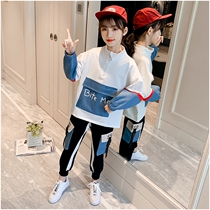 Next win childrens clothing girl Autumn suit 2021 new little girl long sleeve sweater