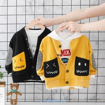 Baby spring and autumn windbreaker coat coat boy jacket jacket female child foreign style coat 0 baby childrens clothing 1-3 weeks