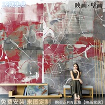 Nordic Personality Graffiti Abstract Lines Living Room TV Background Wall Paper Seamless Sofa Wallpaper Large Mural Wall Cloth