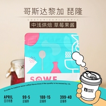 Patchtaste New Production Season) Costa Rica Bielon Strawberry Jam Anaerobic Boutique Coffee Bean 120g Graced Powder