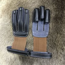 Archery hand guard Archery gloves Deerskin finger guard forearm finger guard Three finger guard String guard Traditional beauty hunting shooting
