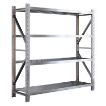 Stainless steel storage shelf warehouse basement cold storage storage metal storage rack commercial floor multi-layer shelf