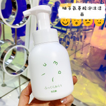 Spot free shipping Japan umaji Road Village Yuzu Foam Cleansing Mousse 250ml amino acid facial cleanser