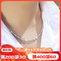 999 Foot Silver Handmade Inbao Chain 999 Sterling Silver Necklace Female Male Couple choker Birthday Accessories Joker Silver Chain
