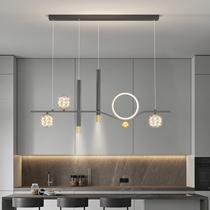 Restaurant light chandelier minimalist modern led bedroom light Creative book room Nordic Living room strip dining room Terrace Lamps