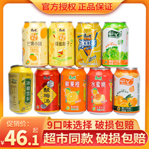 Iced Black Tea Master Kang 310ml24 cans Whole Box 9 Flavors Choice LCL Fruit Flavors Summer Ice Drink