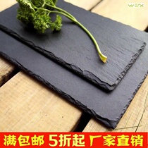 european hotel cheese slate plate stone western plate 10 inch square
