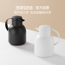 Taobao heart selection European insulation pot glass liner Classic household thermos Student dormitory large capacity 1 5L