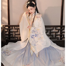Made in China three-piece clothing set spring (overseas) womens Chinese style standing collar long shirt cloud shoulder student original summer