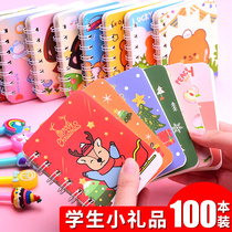 Cartoon coil notebook small book prizes primary school childrens homework book childrens mini cute practical gifts reward gift book portable portable portable small stationery school supplies wholesale