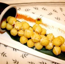 Mini gold small potatoes Dutch whole grain 400g fried small potatoes Net dish Lazy dish New Years Eve rice