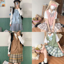 (Tokyo year old) Japanese female student JK sweater knitted cardigan vest vest coat star weaving dream