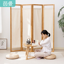 Inman home Solid wood screen living room partition Solid wood coat rack foldable small apartment decorative coat rack folding screen