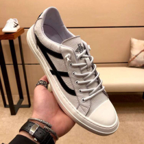 2021 Fall new Korean version Tide Cards Casual Shoes Board Shoes Mens Shoes Europe Station Genuine Leather Little White Shoes Man Black