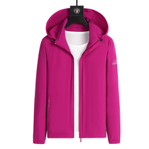 Renos submachine clothes men and women in spring and autumn season thin elastic blouses waterproof and breathable mesh lining sunscreen jacket 170