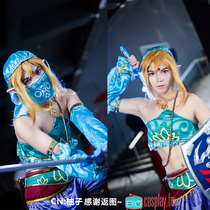 In Stock Zelda Legendary Link Cosplay Wilderness Breath Desert Women's Link Game Full Outfit