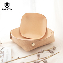 Square pallet material bag leather basket semi-finished ornaments primary color multi-fat tanning leather leather WT986