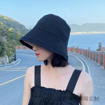 Fisherman hat womens day family Ins original Cebu wind spring and summer thin sun protection basin hat Han version net red 100 lap pure color bucket cap