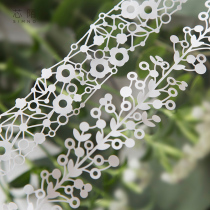  Core MO hollow hand account tape Mountain series petal Japanese style girl shaped diy sticker Lace tape