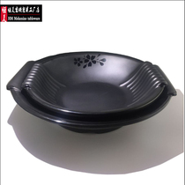 10 Dense Amines Black Cherry Blossom Frosted Large Soup Bowl Soup Basin Hotel With Specialty Large Dish Cutlery Cutlery Commercial