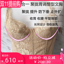 Lightness counter D01 B01-1 Adjustable two-in-one long bra three-dimensional gather shaping underwear