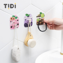 Punch-free hook strong adhesive hook Wall Wall no trace bearing suction cup creative cute kitchen no scar nail