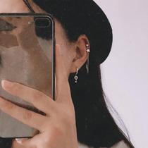 Xinzi with ear bone long earrings overall 925 sterling silver earrings exquisite five-pointed star tassel earrings female