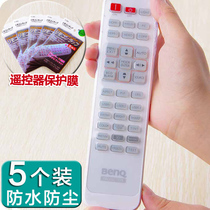 TV remote control protective film Heat Shrinkable remote control film protective film remote control cover protective cover 5 pieces