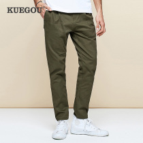 Special price] Fall pants men practice the Korean version of trend hundred and pure microbullet direct tube mens casual trousers 9792