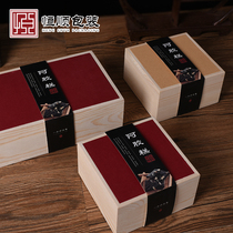 Pure handmade collard colla cake Gift Box 500 gr Delivered Gift Casket Square Wood Case Universal Tea Colla Doni Doni Doni