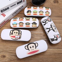 Big face monkey myopia glasses box simple male and female students creative personality portable anti-pressure drop eye storage box