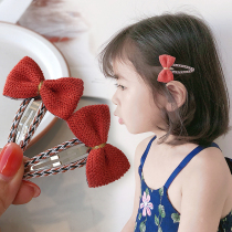 MOMSMADE Korea imported childrens hair accessories Four Seasons Joker Bow clip girl hairclip baby hair card