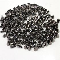 100pcs black punk spike rivet screw bead diy metal cone stud