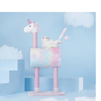 Cat Climbing Unicorn Cat Nest Kitty Supplies Cat Jumping Terrace Cat Tree Integrated Luxury Grinding Claw Multifunction Cat Climbing Pole