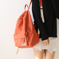 NR fashion solid color Oxford cloth shoulder bag female casual waterproof school bag female Korean version of high school backpack male 2019 new product