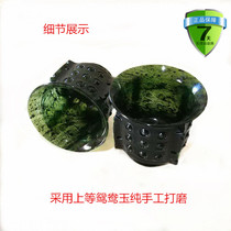 Jiuquan Luminous Cup Dragon Phoenix Jade tea set antique Dragon Ball Cup Gansu specialty mandarin duck Jade snake Jade direct sales