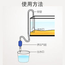 Fish tank water changer water absorber artifact manual pumping water fish sand washing machine toilet siphon aquarium cleaning manure