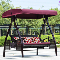 Outdoor swing Cast aluminum swing chair Rocking chair Wrought iron hanging basket Courtyard home outdoor chair Balcony hanging chair
