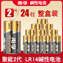 Nanfu II 24 Section battery C Type LR14 alkaline 2 Number of bread Superman Shower Rocking Chair Fisher Toy Radio Torch No. 3 No. 3 1 3 No. 1 5v Dry battery 24