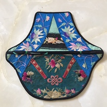 Songtao embroidery pure hand embroidery craft ethnic style original old embroidery bag chest bag collection old old things
