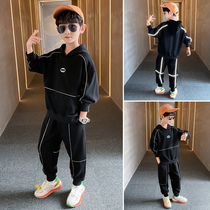 Boys autumn suit 2021 New Big Boy spring and autumn Korean sports children autumn dress foreign-style boy two-piece tide