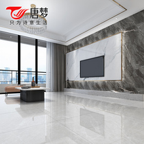 Tang Meng ceramic tile marble floor tiles 800x800 gray living room tiles non-slip wear-resistant floor tiles