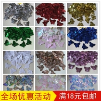 Sequin 20mm butterfly beads butterfly color hand seam DIY clothing hair accessories shoes and hats bag accessories