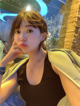 Special BORAKOO Korea Dongdaemun Summer HIPSTER STREET~Black LARGE NECKLINE STRETCH VEST T-shirt