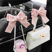  Car hook chair back hook cartoon bow goddess car with multi-function car storage small hook