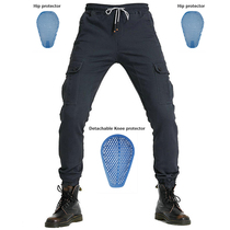 loong biker motorcycle new four-season riding pants drop-proof Harley racing stretch tooling jeans