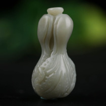 42 95g Hetian jade pendant cabbage (Baicai) jade quality is fine