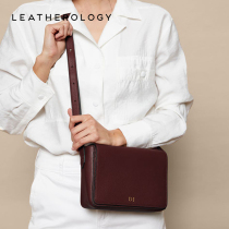 Leatherology genuine leather single shoulder bag female small square bag magnetic bag cover type inclined satchel bag minimalist bag
